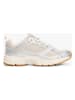 Tommy Hilfiger Leder-Sneakers in Beige/ Silber