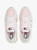 Tommy Hilfiger Leder-Sneakers in Creme/ Rosa