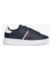 Tommy Hilfiger Leren sneakers zwart
