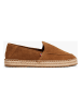 Tommy Hilfiger Leren espadrilles lichtbruin