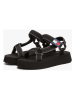 Tommy Hilfiger Haksandalen zwart/grijs