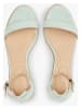 Tommy Hilfiger Leren sleehaksandalen turquoise