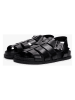 Tommy Hilfiger Leder-Sandalen in Schwarz