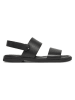 Tommy Hilfiger Leder-Sandalen in Schwarz