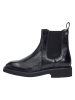 Tommy Hilfiger Leder-Chelsea-Boots in Schwarz