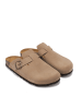 Mandel Leren clogs "Noe" beige