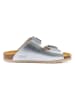 Mandel Slippers zilverkleurig
