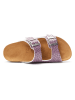 Mandel Slippers "Alberto" paars