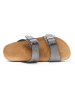Mandel Slippers zilverkleurig