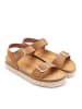 Mandel Sandalen "Ines" in Hellbraun