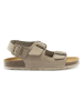 Mandel Leren sandalen beige/bruin