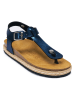 Mandel Zehensandalen in Blau