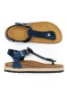 Mandel Zehensandalen in Blau