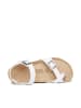 Mandel Leren teenslippers "Eisa" wit