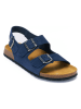 Mandel Leren sandalen donkerblauw