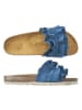 Mandel Leren slippers blauw