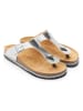 Mandel Teenslippers zilverkleurig