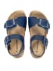 BABUNKERS Family Leder-Sandalen in Dunkelblau