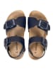 BABUNKERS Family Leder-Sandalen in Dunkelblau
