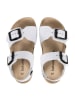 BABUNKERS Family Skórzane sandały w kolorze białym