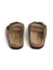 BABUNKERS Family Leder-Pantoletten in Khaki