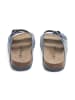 BABUNKERS Family Leren slippers blauw