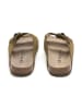 BABUNKERS Family Skórzane klapki w kolorze khaki