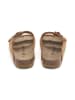 BABUNKERS Family Skórzane klapki w kolorze jasnobrązowym