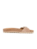 BABUNKERS Family Leren slippers beige