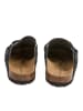 BABUNKERS Family Leren clogs zwart