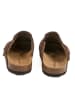 BABUNKERS Family Leder-Clogs in Hellbraun