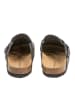 BABUNKERS Family Leder-Clogs in Schwarz