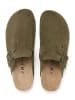 BABUNKERS Family Skórzane chodaki w kolorze zielonym