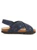 BABUNKERS Family Leren sandalen donkerblauw