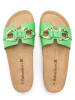 BABUNKERS Family Leren slippers groen