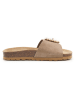 BABUNKERS Family Leder-Pantoletten in Hellbraun