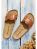 BABUNKERS Family Leren slippers bruin