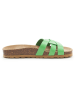 BABUNKERS Family Leren slippers groen