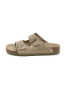 BABUNKERS Family Leder-Pantoletten in Khaki