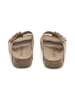 BABUNKERS Family Leder-Pantoletten in Khaki
