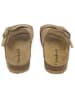 BABUNKERS Family Leren slippers lichtbruin