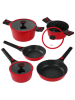 Stoneline 8tlg. Kochgeschirr-Set "Smart" in Rot