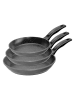 Stoneline 3er-Set: Bratpfannen in Grau