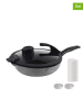 Stoneline 2-delige set: braadpan met deksel "SmellWell" grijs - Ø 24 cm