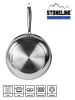 Stoneline 2-delige set: braadpan "Professional" zilverkleurig - Ø 28 cm