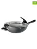 Stoneline 2-delige set: wokpan met deksel "Future" grijs - Ø 32 cm