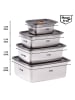 Stoneline 4er-Set: Edelstahl-Frischhaltedosen