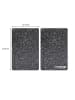 Stoneline 2er-Set: Herdabdeckplatten in Schwarz - (L)52 x (B)30 cm