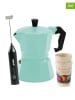 Stoneline 4tlg. Kaffee-Set in Mint