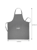 Stoneline Kochschürze in Grau - (L)102,5 x (B)69,5 cm